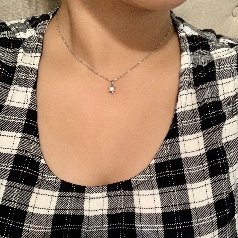 Necklace Platinum 850 with Diamond